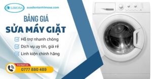 Bảng Giá Sửa Máy Giặt Tại Nhà TPHCM Mới Nhất 2025