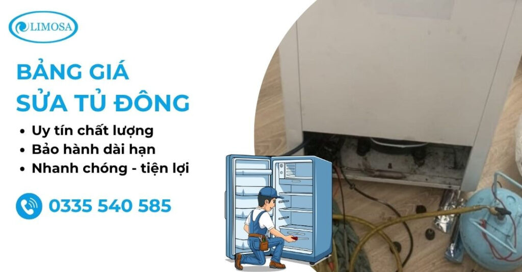 Bảng Giá Sửa Tủ Đông Giá Rẻ Chi Tiết Ngay Tại Nhà Bảng giá sửa tủ đông