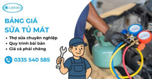 Bảng giá sửa tủ mát tại Sửa Điện Lạnh Limosa