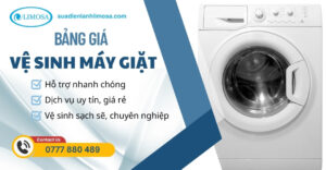 Bảng Giá Vệ Sinh Máy Giặt Tại Nhà TP. HCM Mới Cập Nhật 2025