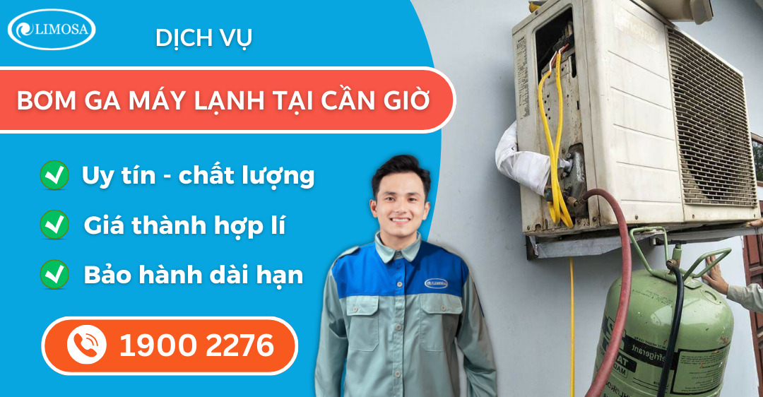 bơm ga máy lạnh tại Cần Giờ suadienlanhlimosa