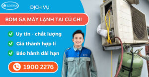 bơm ga máy lạnh tại Củ Chi suadienlanhlimosa