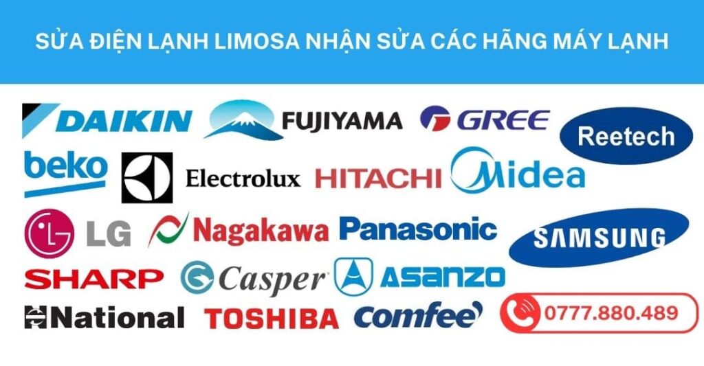 sửa điện lạnh limosa nhận sửa các hãng máy lạnh