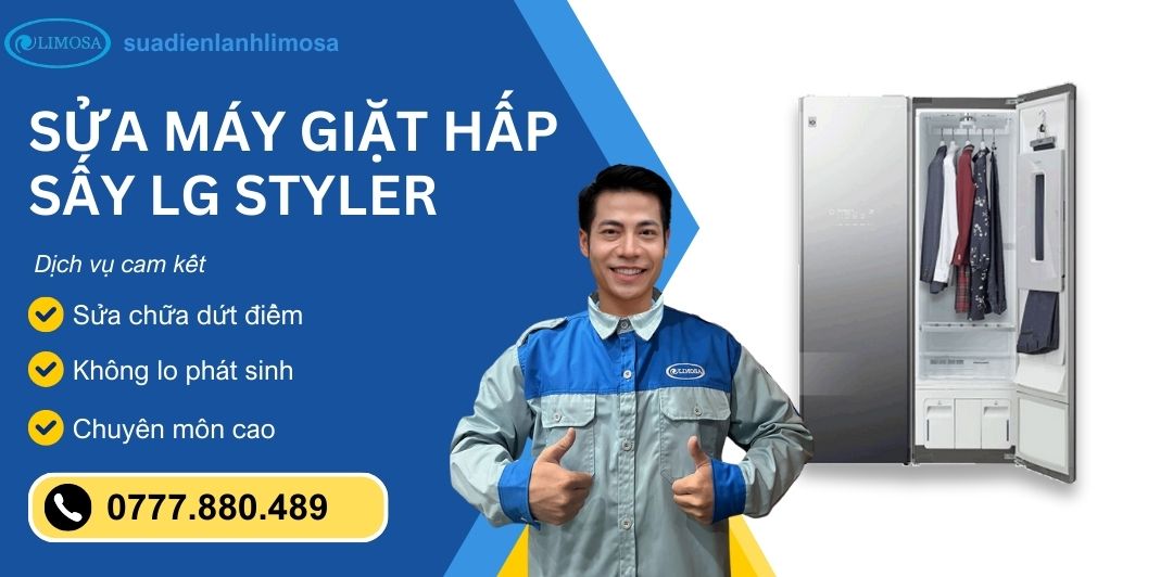 sửa máy giặt hấp sấy LG Styler