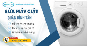 Sửa Máy Giặt Quận Bình Tân - Uy Tín, Giá Rẻ, Chuyên Nghiệp