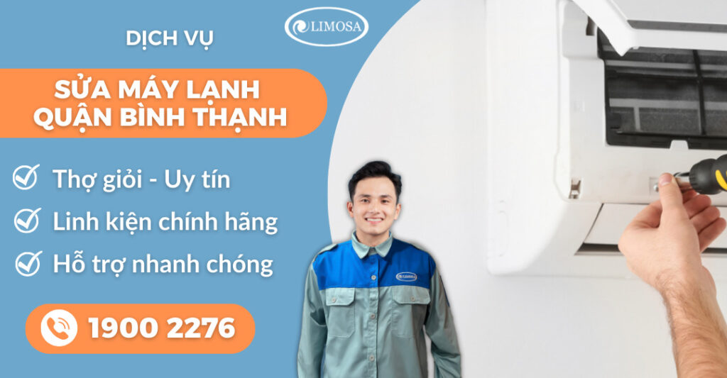 sửa máy lạnh quận Bình Thạnh suadienlanhlimosa