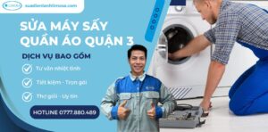 sửa máy sấy quần áo quận 3