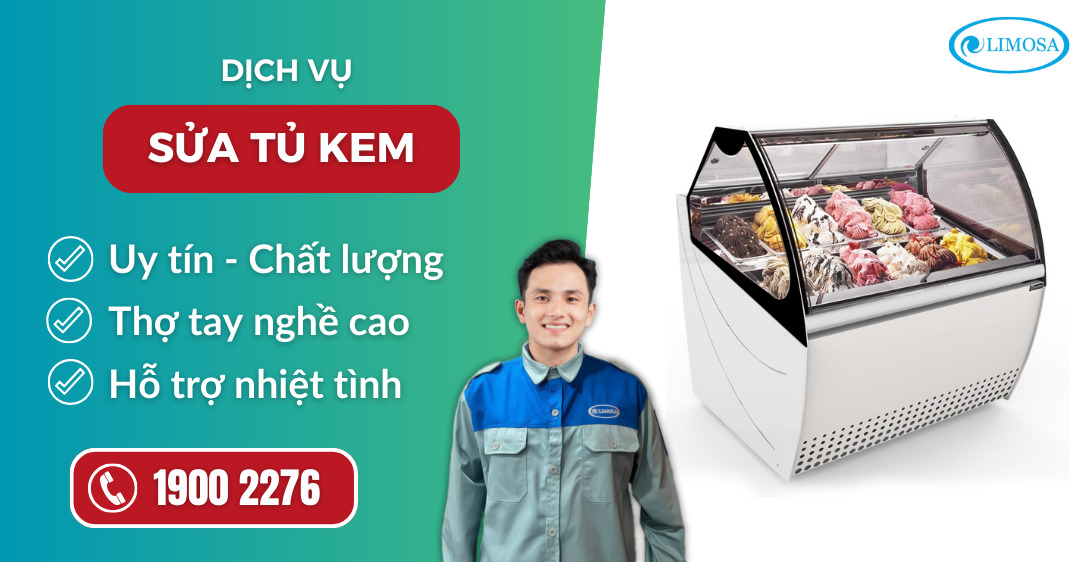 sửa tủ kem suadienlanhlimosa