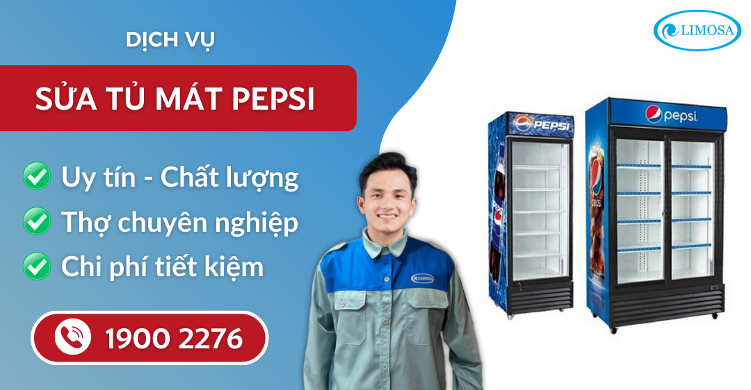 sửa tủ mát pepsi suadienlanhlimosa