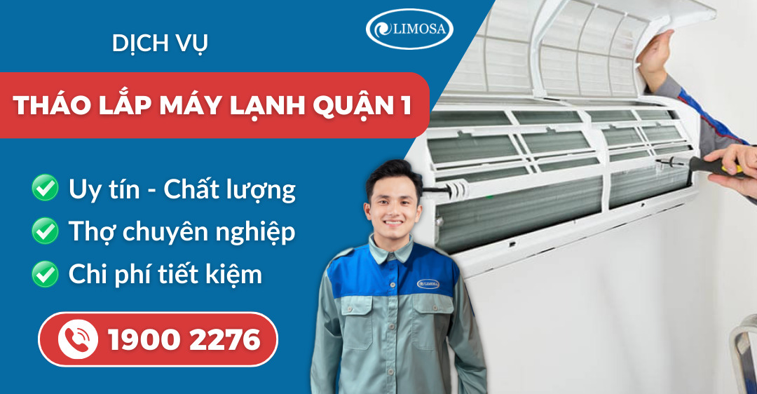 tháo lắp máy lạnh quận 1 suadienlanhlimosa