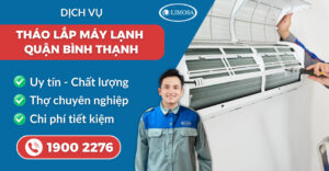 tháo lắp máy lạnh quận Bình Thạnh suadienlanhlimosa