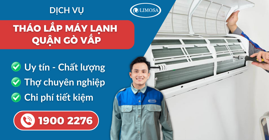 tháo lắp máy lạnh quận Gò Vấp suadienlanhlimosa