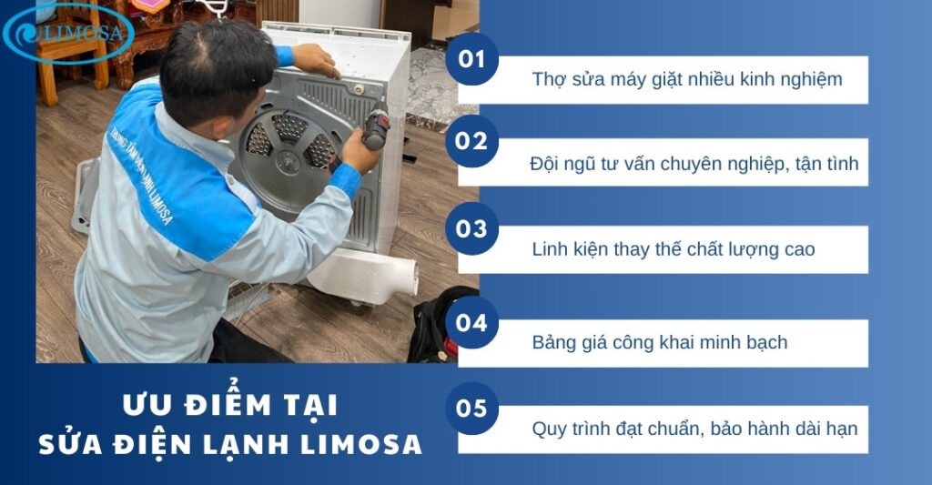 Sửa Máy Giặt Tại Nhà TPHCM | Dịch Vụ Tận Nơi Nhanh Chóng Những lợi ích khi sử dụng dịch vụ sửa máy giặt tại Sửa Điện Lạnh Limosa