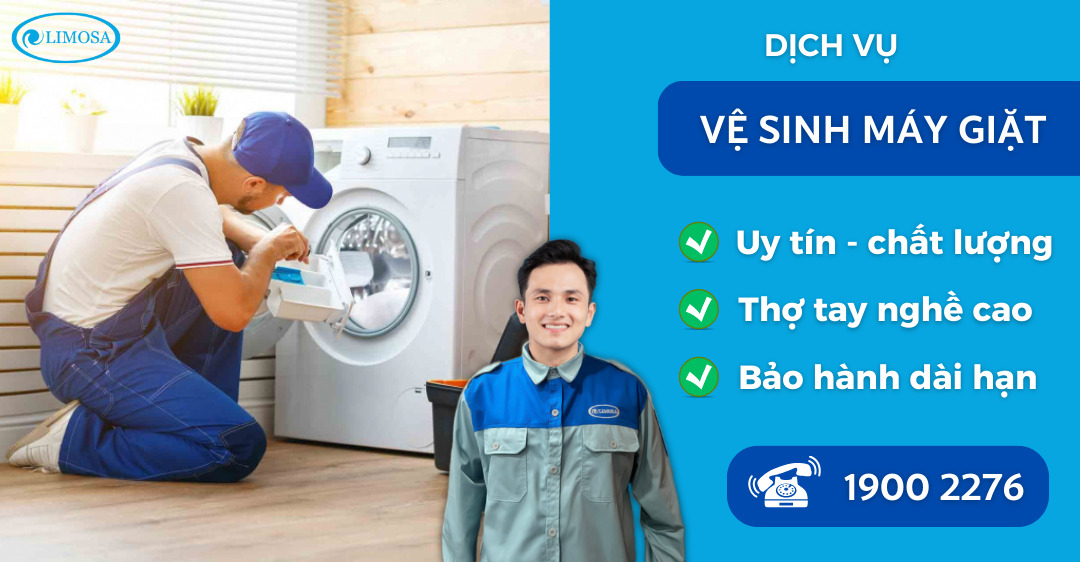 vệ sinh máy giặt suadienlanhlimosa