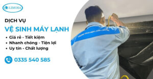 Vệ sinh máy lạnh tại Sửa Điện Lạnh Limosa