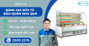 bảng giá sửa tủ bảo quản hoa quả suadienlanhlimosa