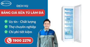 bảng giá sửa tủ làm đá suadienlanhlimosa