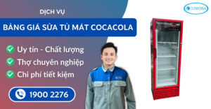 bảng giá sửa tủ mát Cocacola suadienlanhlimosa