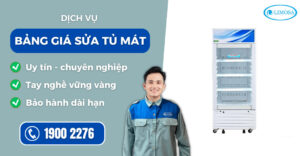 bảng giá sửa tủ mát suadienlanhlimosa