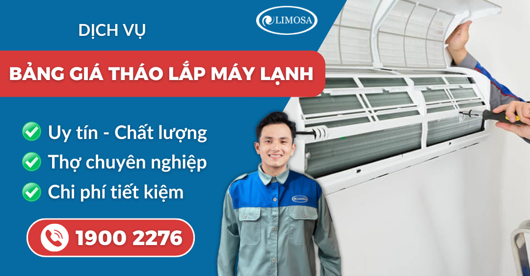 bảng giá tháo lắp máy lạnh suadienlanhlimosa