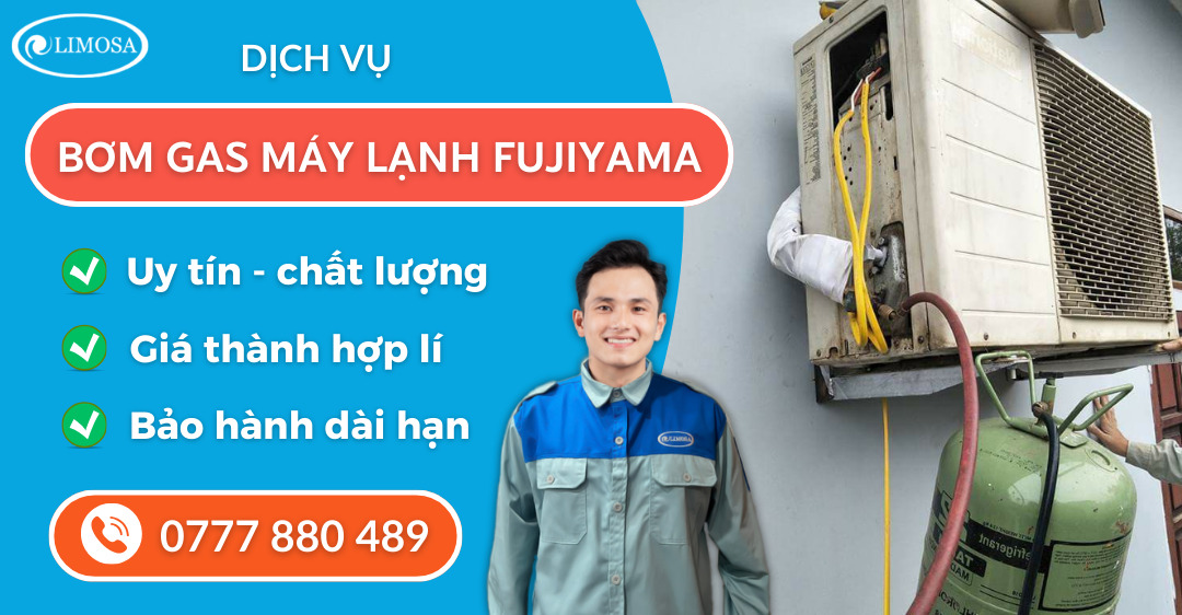 Bơm gas máy lạnh Fujiyama suadienlanhlimosa