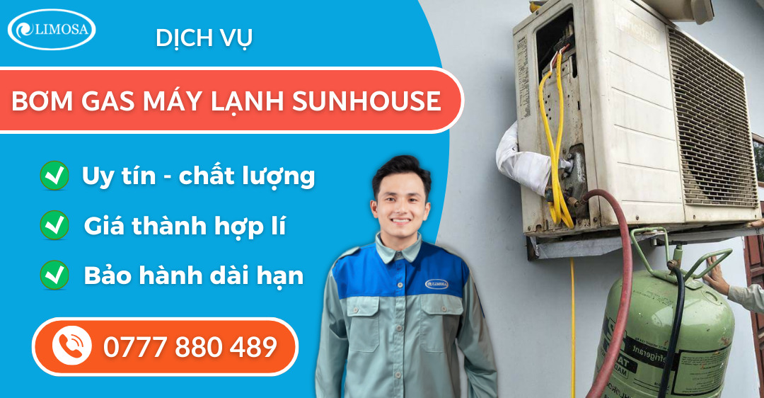 Bơm gas máy lạnh Sunhouse suadienlanhlimosa