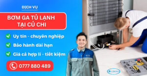 Bơm ga tủ lạnh tại Củ Chi suadienlanhlimosa