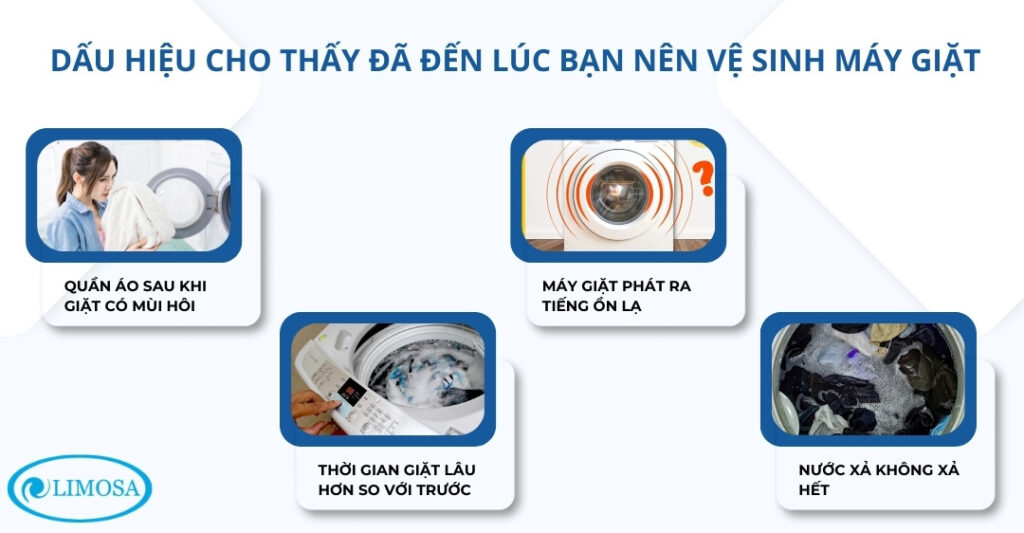 Vệ Sinh Máy Giặt Quận 4 Tại Nhà - Dịch Vụ Giá Rẻ, Sạch Sẽ Dấu hiệu cho thấy đã đến lúc bạn nên vệ sinh máy giặt