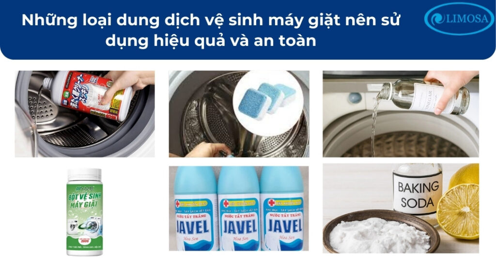 Vệ Sinh Máy Giặt Quận 3 Tại Nhà - Dịch Vụ Giá Rẻ, Chất Lượng Những loại dung dịch vệ sinh máy giặt nên sử dụng hiệu quả và an toàn