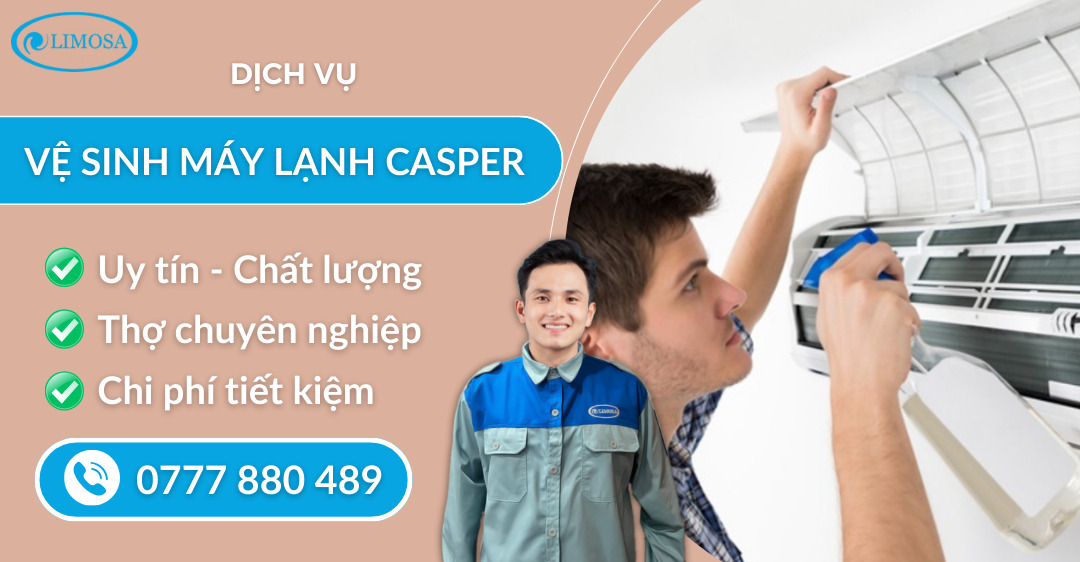 vệ sinh máy lạnh Casper suadienlanhlimosa