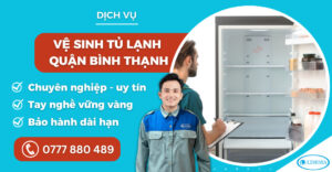 Vệ sinh tủ lạnh quận Bình Thạnh suadienlanhlimosa