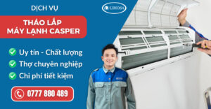 Tháo lắp máy lạnh Casper suadienlanhlimosa