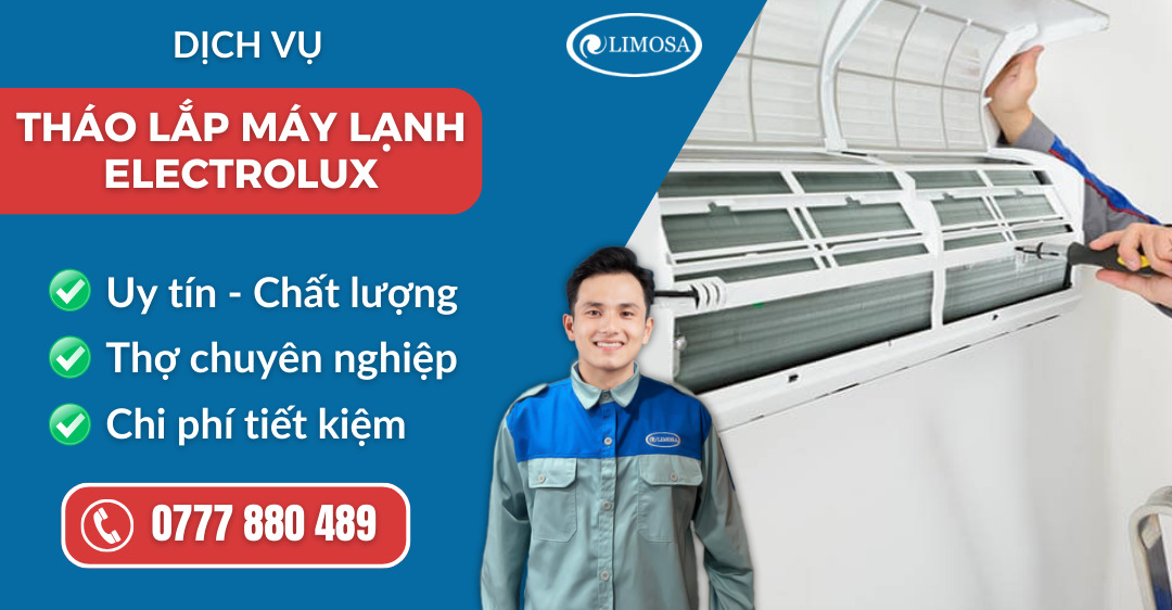 Tháo lắp máy lạnh Electrolux suadienlanhlimosa