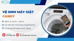 vệ sinh máy giặt Candy