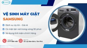 vệ sinh máy giặt Samsung