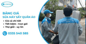 Bảng giá sửa máy sấy quần áo