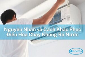 điều hoà chạy không ra nước