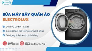sửa máy sấy quần áo Electrolux