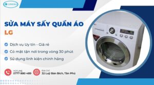 sửa máy sấy quần áo LG