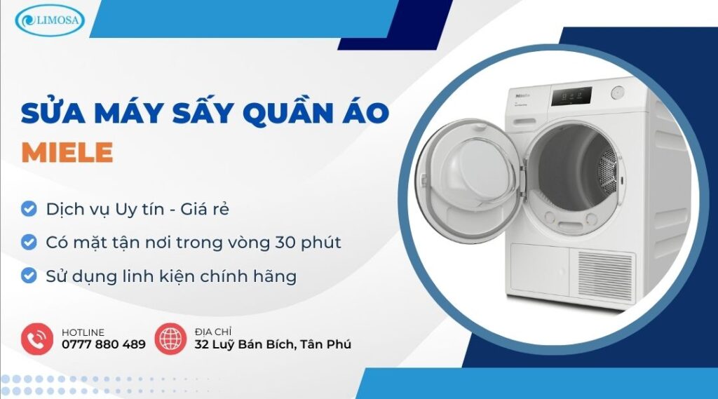 Sửa Máy Sấy Quần Áo Miele - Dịch Vụ Sửa Chữa 24/7 Uy Tín sửa máy sấy quần áo Miele