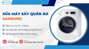 sửa máy sấy quần áo Samsung