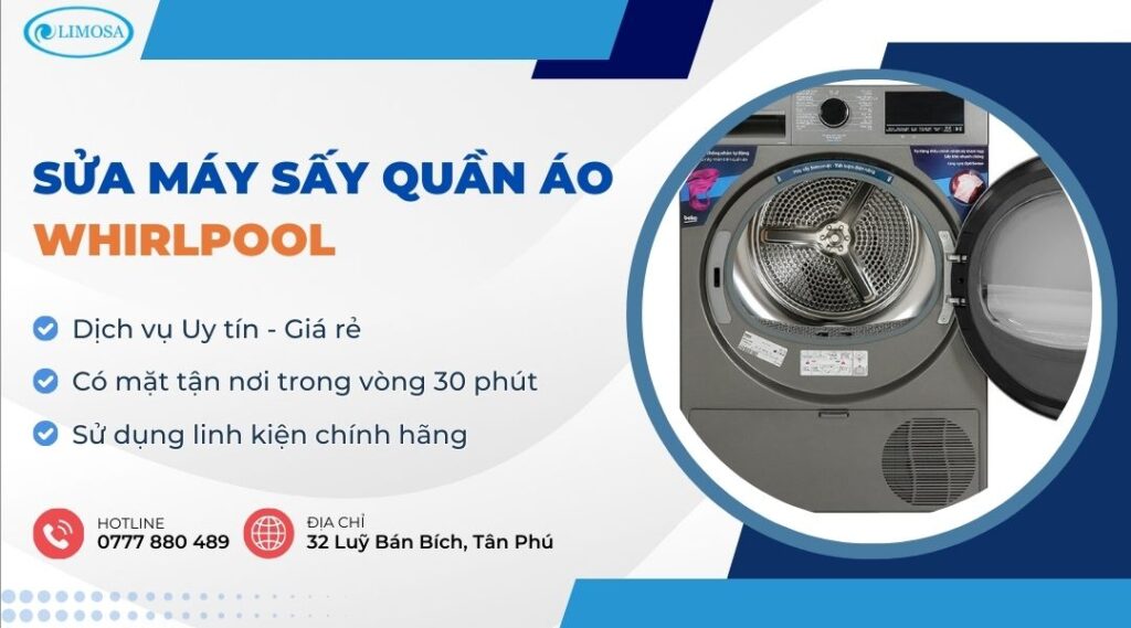 Sửa Máy Sấy Quần Áo Whirlpool - Nơi Sửa Chữa Uy Tín sửa máy sấy quần áo Whirlpool