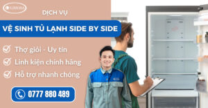 Vệ sinh tủ lạnh Side by Side suadienlanhlimosa