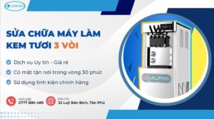 sửa chữa máy làm kem tươi 3 vòi