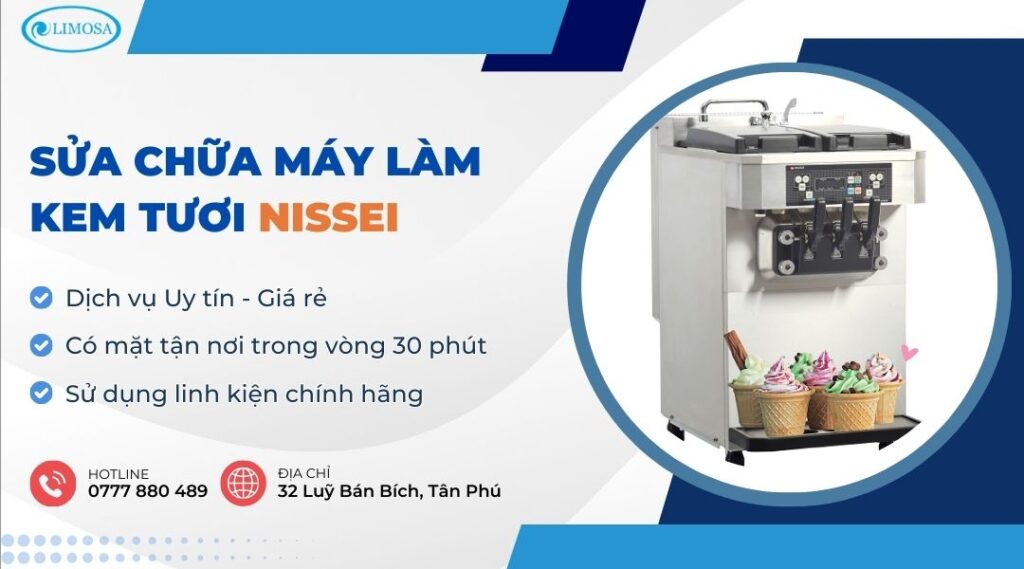 Tiệm Sửa Chữa Máy Làm Kem Tươi Nissei Tại Nhà TP.HCM sửa chữa máy làm kem tươi Nissei