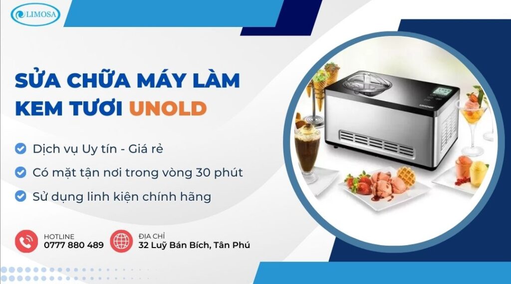 Sửa Chữa Máy Làm Kem Tươi Unold - Nơi Sửa Giá Rẻ, Uy Tín sửa chữa máy làm kem tươi Unold