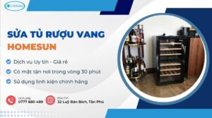 sửa tủ rượu vang Homesun