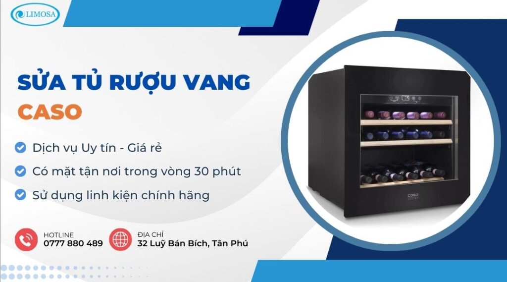 sửa tủ rượu vang Caso