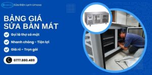 bảng giá sửa bàn mát