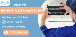 bảng giá sửa máy lạnh